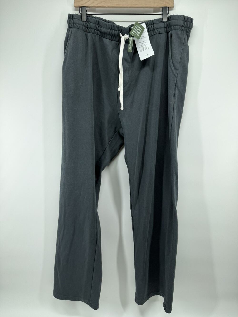 Threads 4 Thought Men's Dark Dray XXL Kevin Mineral Wash French Terry Pants NWT